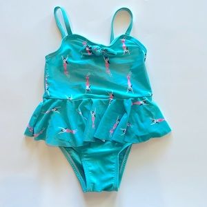 Old navy 3t mermaid swimsuit with skirt.